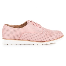 Seastar Chaussures nouées ajourées rose