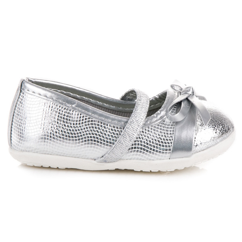 Ballerines pour élastique gris