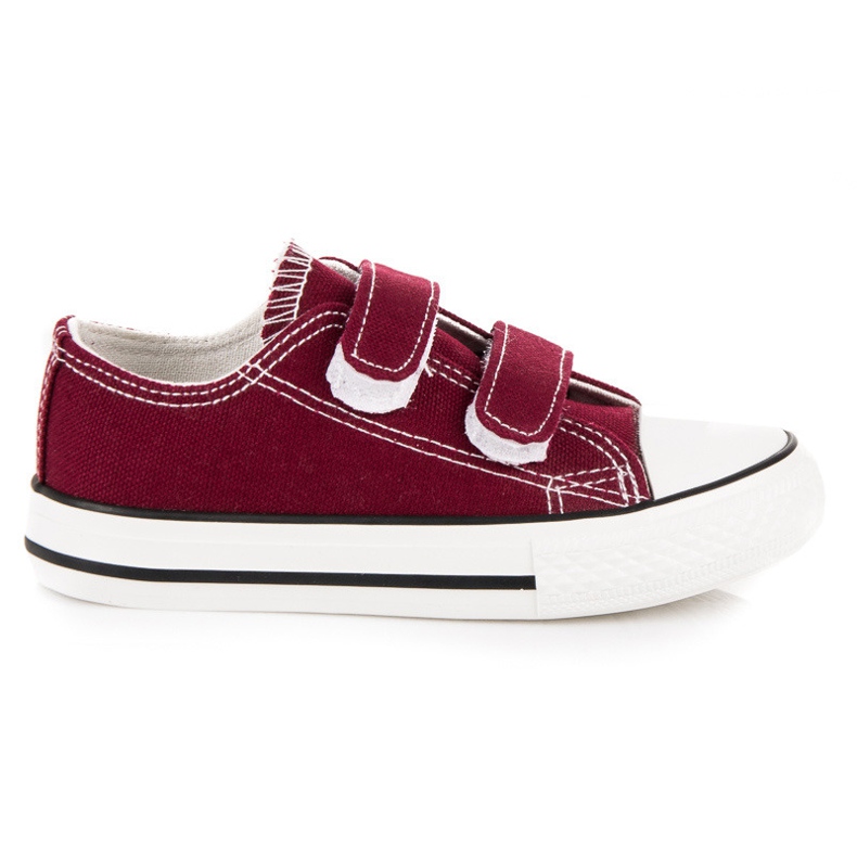 Sneakers pour enfants avec Velcro Bordeaux multicolore rouge Sneakers pour enfants avec Velcro Bordeaux multicolore rouge