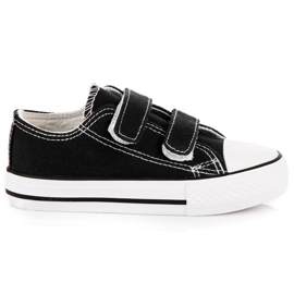 Baskets Velcro pour enfants le noir
