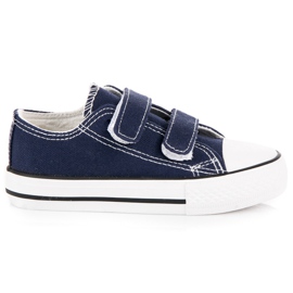 Baskets pour enfants avec velcro bleu