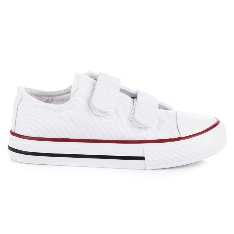 Baskets Velcro pour enfants blanche