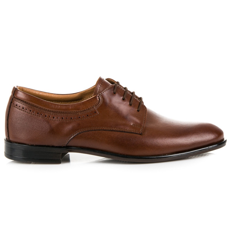 Chaussures en cuir marron de Lucca brun Chaussures en cuir marron de Lucca brun