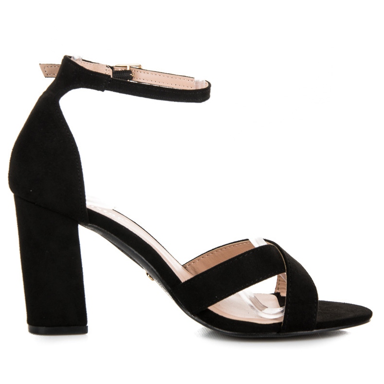 Seastar Sandales noires à talons hauts le noir
