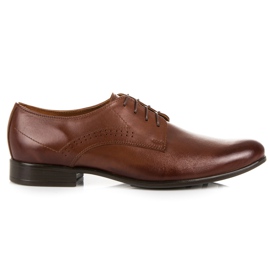 Chaussures pour hommes avec des décorations de lucca brun