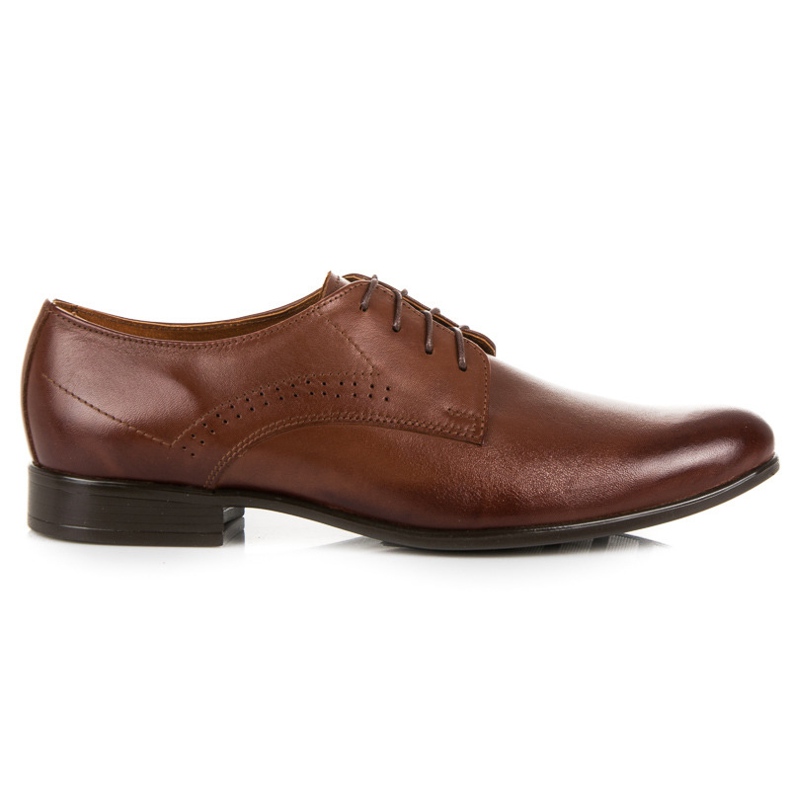 Chaussures pour hommes avec des décorations de lucca brun
