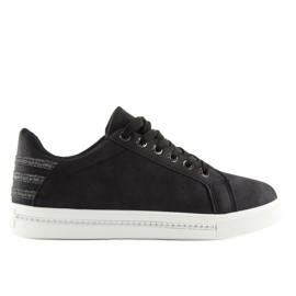 Baskets femme noires SU09p Noir le noir