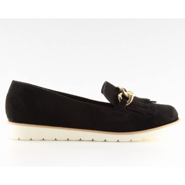 Noir Mocassins noirs pour femme G237 noir