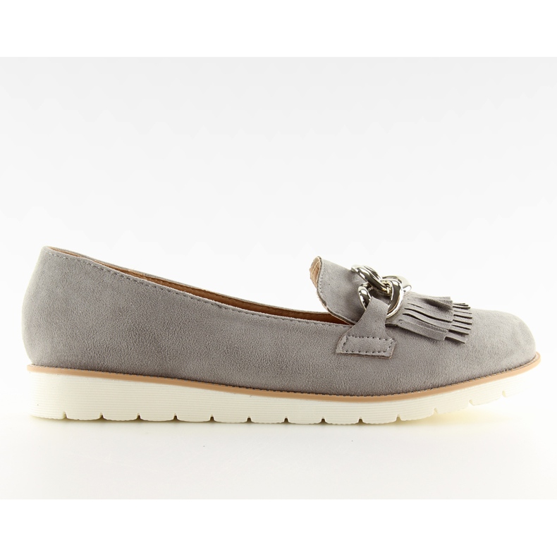 Gris Mocassins gris femme G237 gris