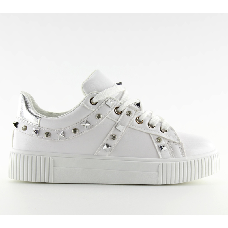 Baskets à clous blancs BM1955 Blanc blanche