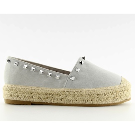 Espadrilles argent 8333 argent gris Espadrilles argent 8333 argent gris