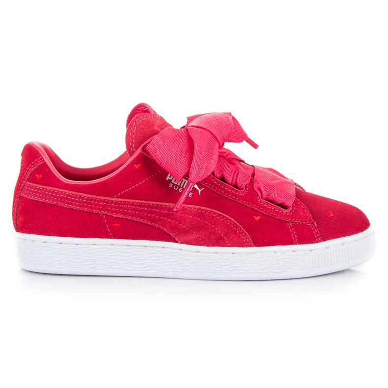 Puma suède coeur saint valentin jr rose