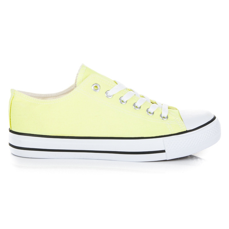 Fgm Paris Baskets fluo classiques jaune