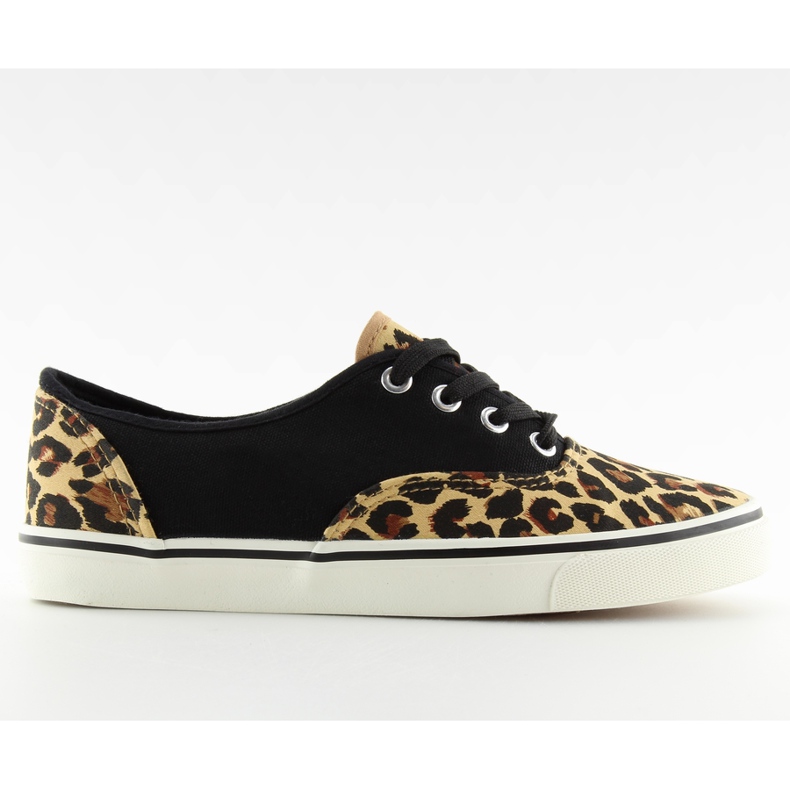 Baskets à lacets K-75 Marron / léopard brun le noir