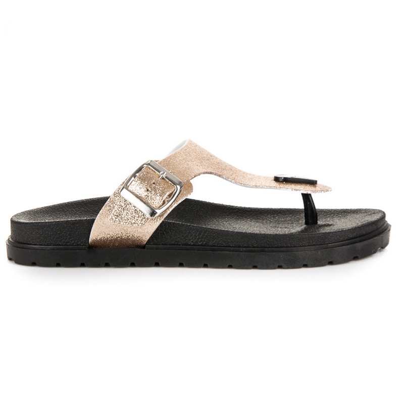 Chaussons dorés VINCEZA d'or