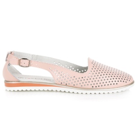 Sandales vinceza ajourées rose