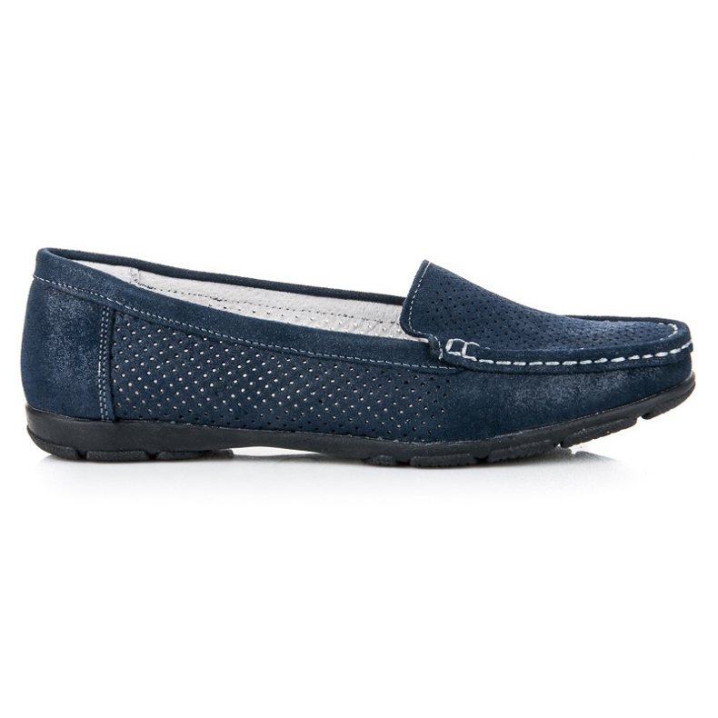 Mocassins Vinceza ajourés bleu