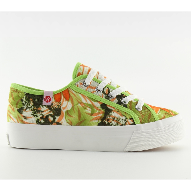 Sneakers, semelle épaisse K145403 Multicouleur vert