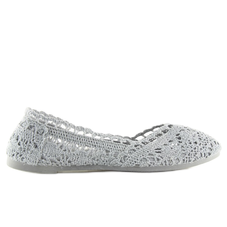 Ballerines dentelle grise JX59P gris
