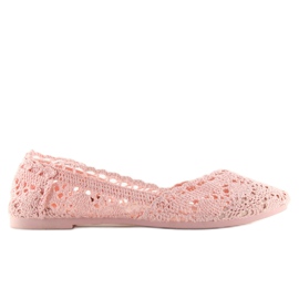 Ballerines dentelle rose JX59P rose Ballerines dentelle rose JX59P rose