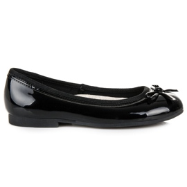 American Club Ballerine américaine laquée noir