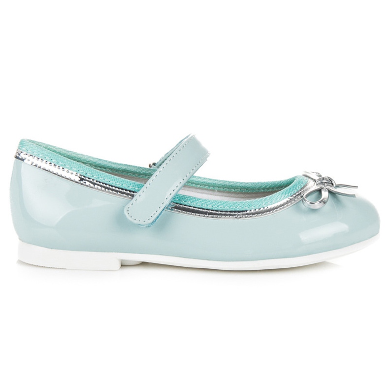 American Club Ballerine avec velcro américain bleu