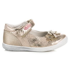 American Club Chaussures dorées au printemps américain