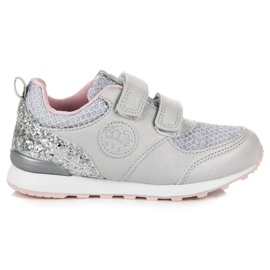 American Club Sneakers en brocart américain gris
