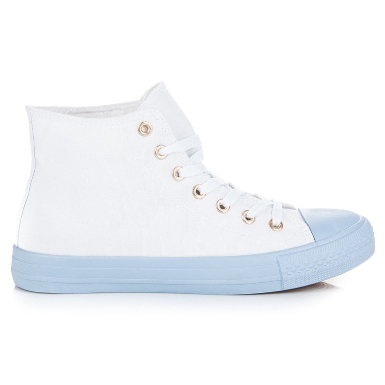 Coura Baskets sur la cheville blanche