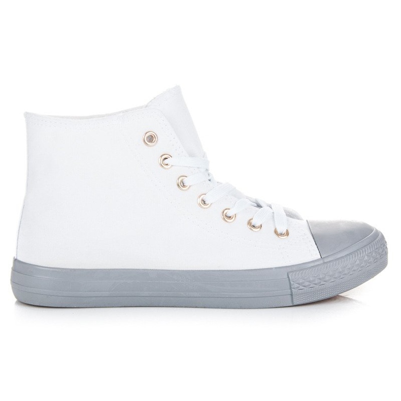 Coura Baskets sur la cheville blanche