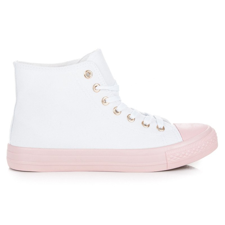 Coura Baskets sur la cheville blanche