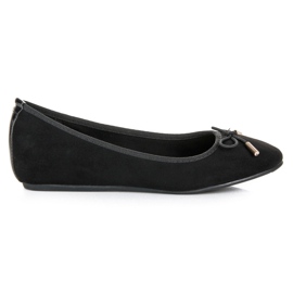Fama Ballerines noires à nœud le noir