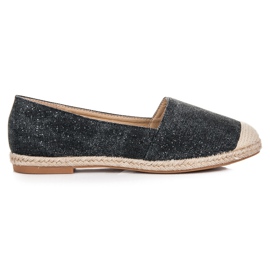 Bestelle Espadrilles à paillettes noir