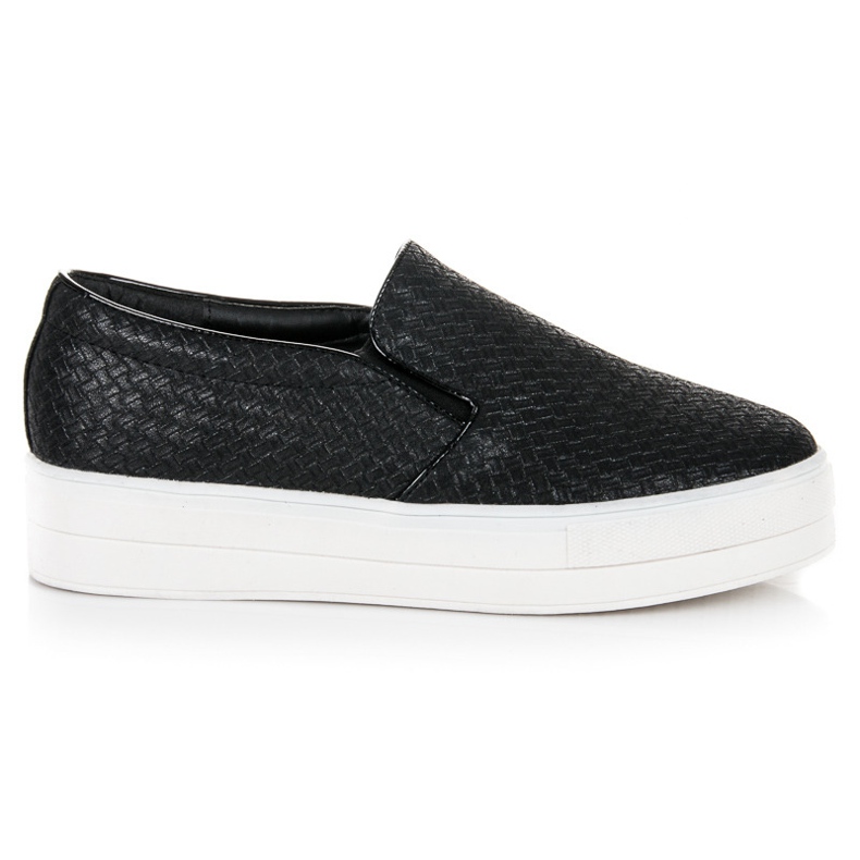 Seastar Baskets tressées sur la plateforme le noir