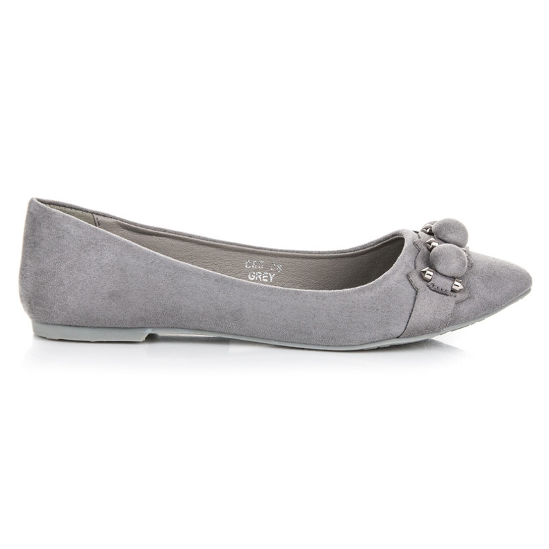 Seastar Ballerines col V en daim gris