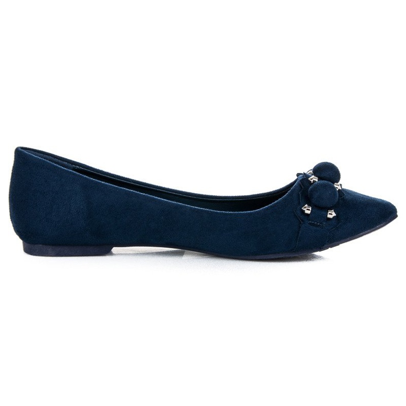 Seastar Ballerine En Daim En Spitz bleu