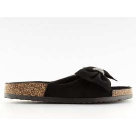 Chaussons liège noir 218-10 noir le noir