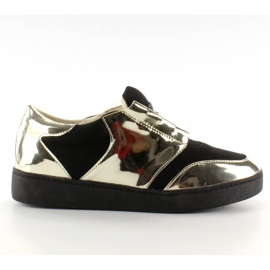 Chaussures de sport miroir néon noir le noir