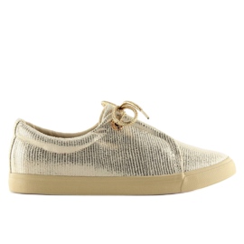 Baskets femme dorées MB102 Gold d'or Baskets femme dorées MB102 Gold d'or