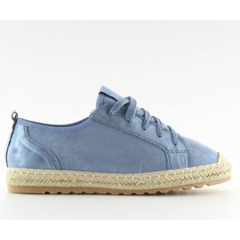 Espadrilles bleues Baskets BB02P L.BLUE