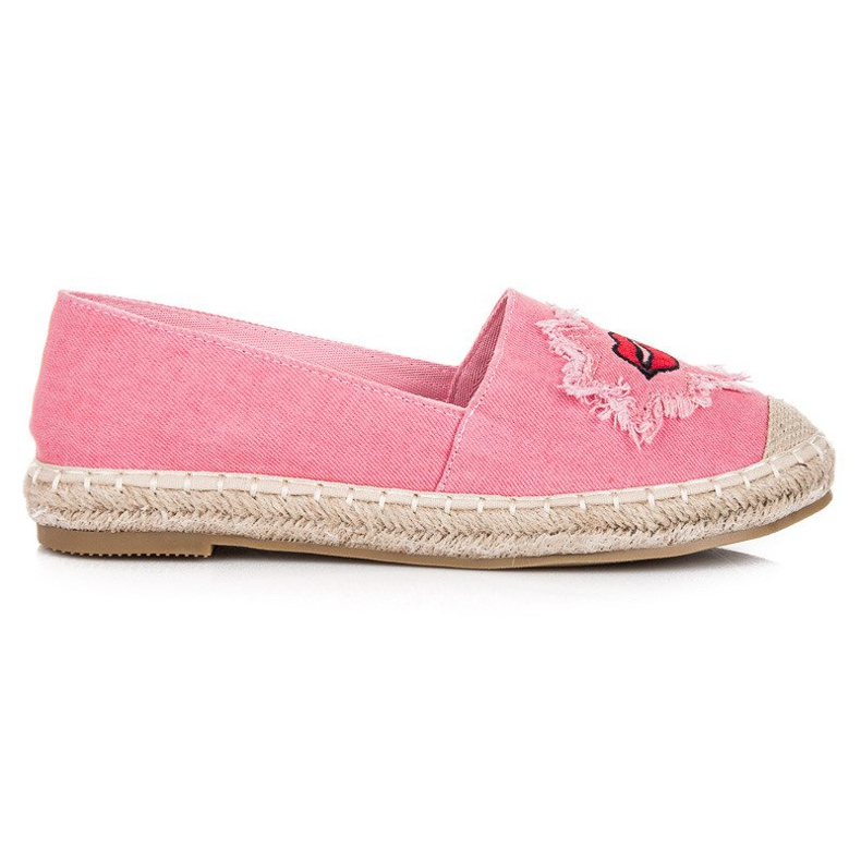 Bestelle Espadrilles roses à patchs