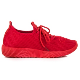Baskets à enfiler rouges