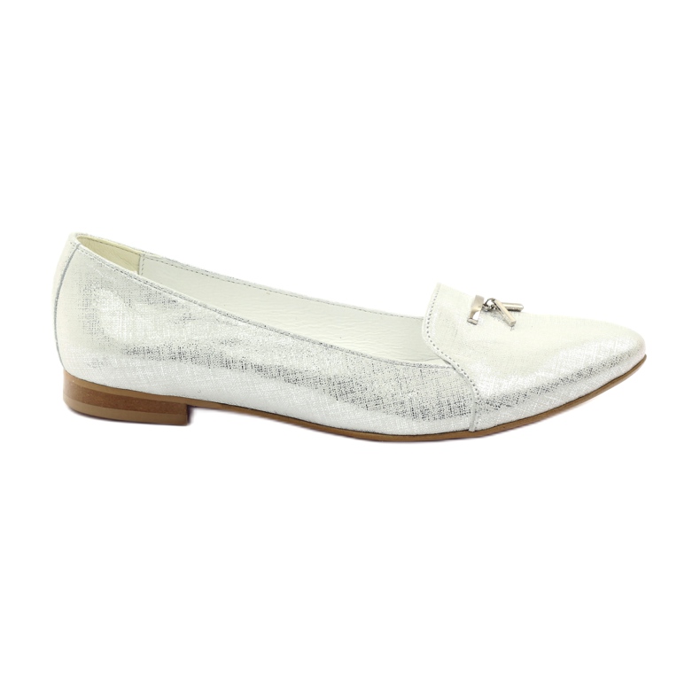 Ballerines Lordsy avec décoration Angello argentée gris