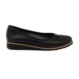 Angello Mocassins en cuir féminin 1325 noir