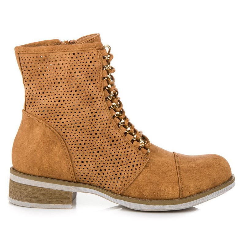 Bello Star Bottes ajourées pour le printemps brun Bello Star Bottes ajourées pour le printemps brun