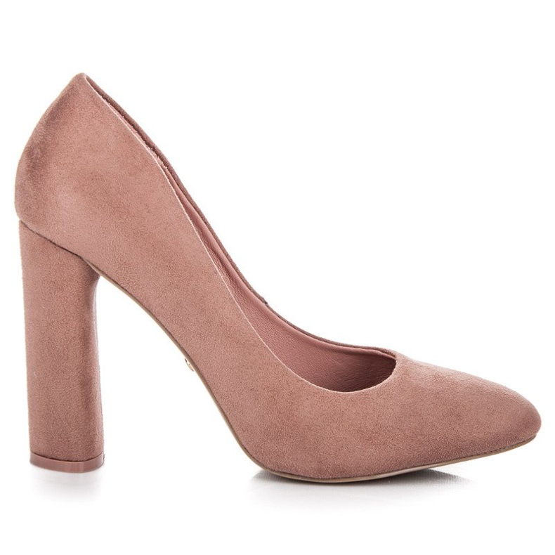 Ideal Shoes Escarpins élégants sur le poteau rose