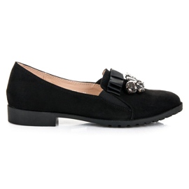 Bestelle Chaussures à enfiler avec un ornement noir