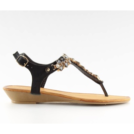 Sandales noires 9-59 noir le noir