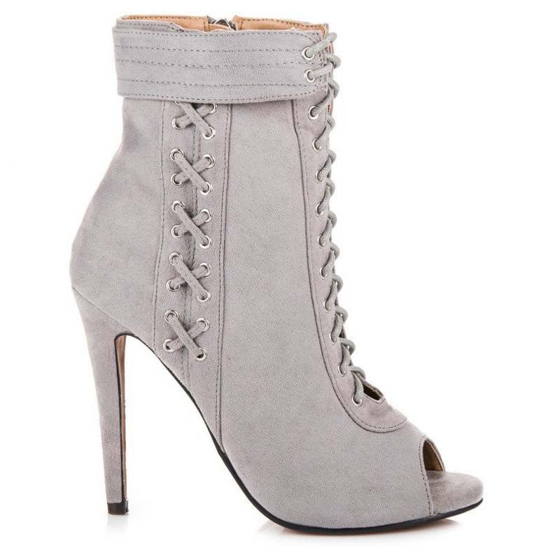 Seastar Bottines nouées à bout ouvert gris