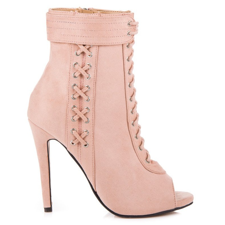 Seastar Bottines nouées à bout ouvert rose
